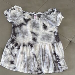 Justice Smocked Tie-Dye Top